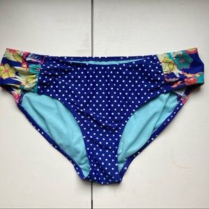 🔴 Athleta Floral Polka Dot Bikini Bottom